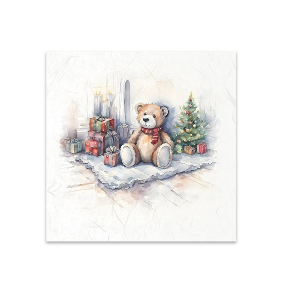 Scrapbooking-Bastelpapier-Set reisfelder - ITD - RSM138 Teddybären unter dem Weihnachtsbaum