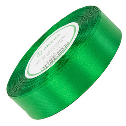 SATINBAND 25mm/32m SCHLEIFENBAND Geschenkband Dekoband - Silber