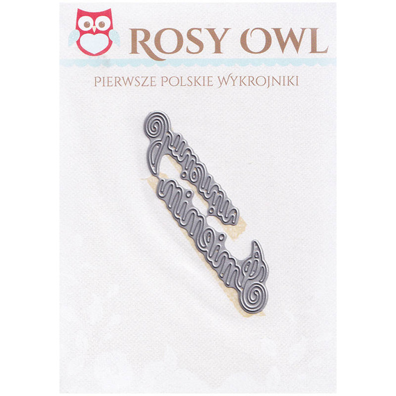  Stanzform Präge Stanzschablone Cutting Die - Rosy Owl - Imienin