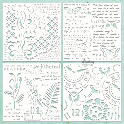 Karton MINTAY Chippies - Dekorpappe Die Cut Chipboard Dekoration Ornament - Muster 4