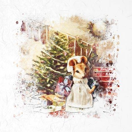 ITD Reispapier Decoupage Bastelpapier, RSM028 Mäuse