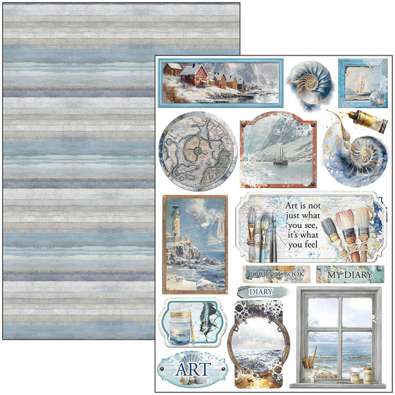 Scrapbooking Papier Set A4 - Bastelpapier - Ciao Bella - An artist journey