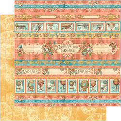 GRAPHIC45 30x30cm doppelseitig Scrapbooking Papier Designpapier, Adventure Beckons