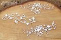 SCRAPINIEC Dekorpappe Die Cut Chipboard Dekoration Ornament, Mistel Mistletoe 4829