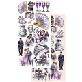 ALCHEMY OF ART 15x30cm doppelseitig Scrapbooking Papier 250g,  In purple color
