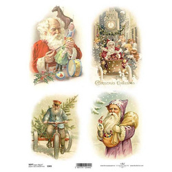 Decoupage-Papier A4 SOFT ITD-S343 Weihnachten