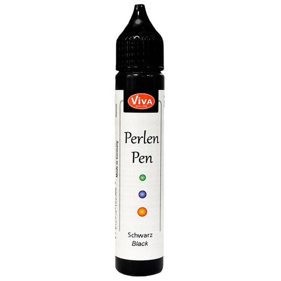 VIVA DECOR - Perlen Pen - flüssige Perlen - Black Schwarz 800