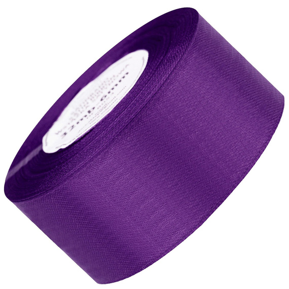Dunkellavendelfarbenes Satinband 50mm - 32mb