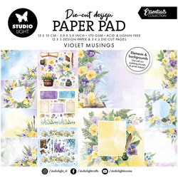STUDIO LIGHT Scrapbooking Papier Set 15x15 cm - Violet Musings