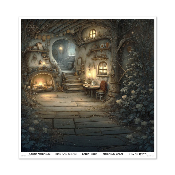ITD COLLECTION Scrapbooking Papier Set 30x30 cm - Mouse World - Interior