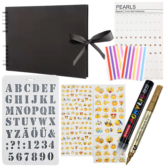 FOTOALBUM A4 schwarz - 40 Karten