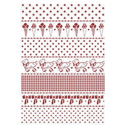 STAMPERIA Mixed Media Schablone STENCIL  21x29,7 - Tagtraum-Bordüren