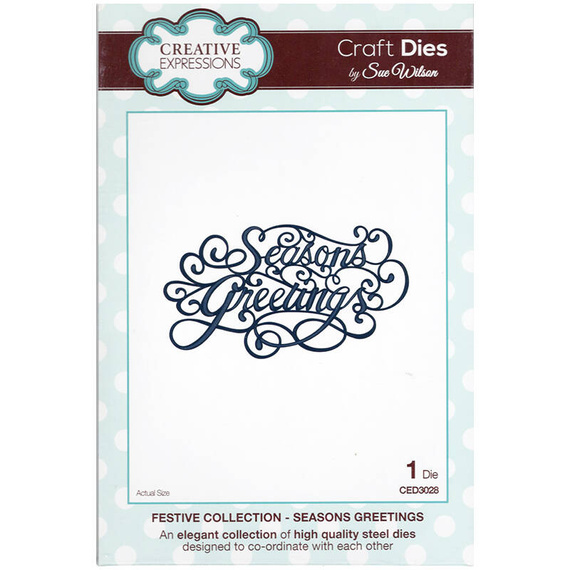 Stanzform Präge Stanzschablone Cutting Die - Creative Expressions - Seasons Greetings CED3028 