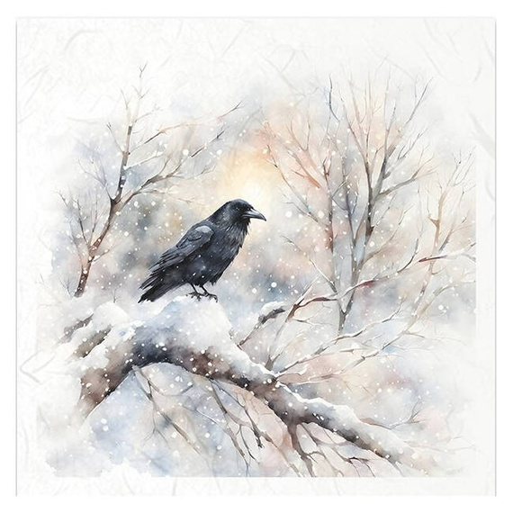 Scrapbooking-Bastelpapier-Set reisfelder - ITD - RSM149 Vögel, Raben, Krähen