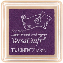 Tsukineko VersaCraft Small Pigmentstempelkissen für Stoff, Leder, Papier - Bluberry