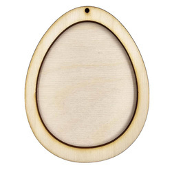 HOLZEI mit Rahmen 20 cm Dekoration, Dekoration, Basteln, Decoupage Ostern