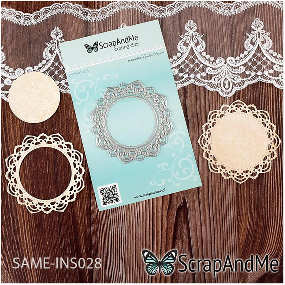 Stanzschablone - Cutting Die für Papier - SCRAPANDME - Spitzendeckchen-Muster 028