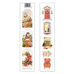 Scrapbooking Papier Streifen - Lexi Design - Weihnachten in der Stadt 05