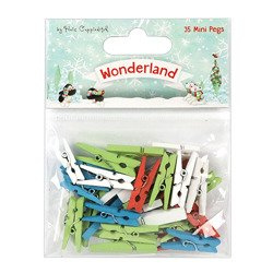 Holzklammern - Wunderland - 35Stück