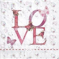 Serwetka 33x33cm - Rosalie Rose - róże