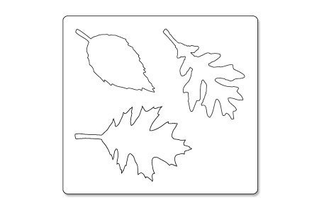 SIZZIX Bigz Stanzform Präge Stanzschablone Cutting Die, Tattered Leaves 656927