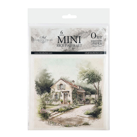 Reispapier-Set-Bastelpapier - ITD - RSM168 Häuser 