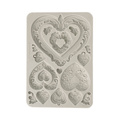 STAMPERIA SILIKONFORM Mold Abformen Gießen Mould, Hearts - Herzen