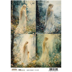 Reispapier Decoupage Bastelpapier A4 - Scraplove - Magic Forest