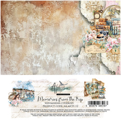 ALCHEMY OF ART 24Blatt 15x15cm doppelseitig Scrapbooking Papier, Memories from the trip