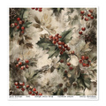 ITD COLLECTION Scrapbooking Papier Set 30x30 cm  - Winter's Tale in red