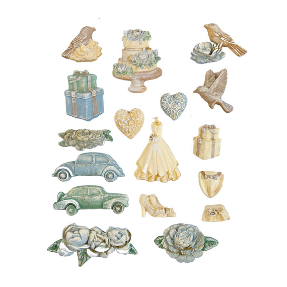 STAMPERIA flexible Gießform aus Kunststoff Form Mold Mould Dekor, Timeless