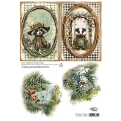 Reispapier für Decoupage A4 - Art of Alchemy -  Dreamy Dreams, Blumen