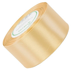 Hellgoldenes Satinband 50mm - 32mb