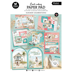 STUDIO LIGHT 20Blatt A4 Papierset + Elemente Scrapbooking Papier, Summer Celebration Meer, Sommer