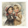 Reispapier-Set - Vintage Kinder, Weihnachten - RSM184 - Itd Collection