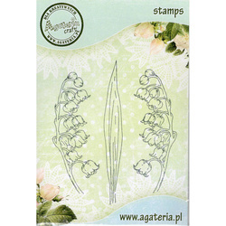 AGATERIA - Transparent Stempel Motivstempel, Lily of the Valley, Maiglöckchen