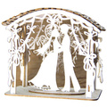 SCRAPINIEC Dekorpappe Die Cut Chipboard Dekoration Ornament, Laube Brautpaar