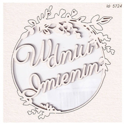 Dekorpappe Die Cut Chipboard Hallo Sommer Rahmen 02 Wünsche - Am Namenstag - Scrapiniec