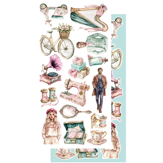 ALCHEMY OF ART Set 15x30cm Scrapbooking Papier, Dreamy Dreams