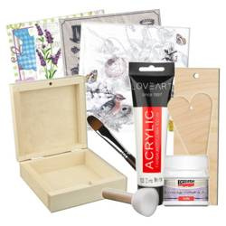 Ein Decoupage-Starter-Kit für Anfänger