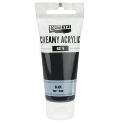 Acrylfarbe cremig Acryl matt schwarz/schwarz matt 60ml - PENTART