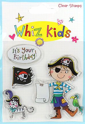 WHIS KIDS Transparent Stempel Motivstempel Clear Stamp - Pirate Piraten