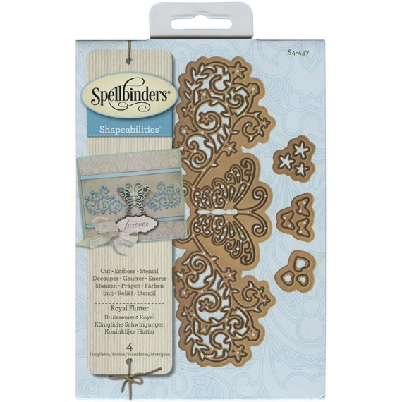 Stanzform Präge Stanzschablone Cutting Die - Spellbinders - Royal Flutter S4-437 Schmetterling Ornament