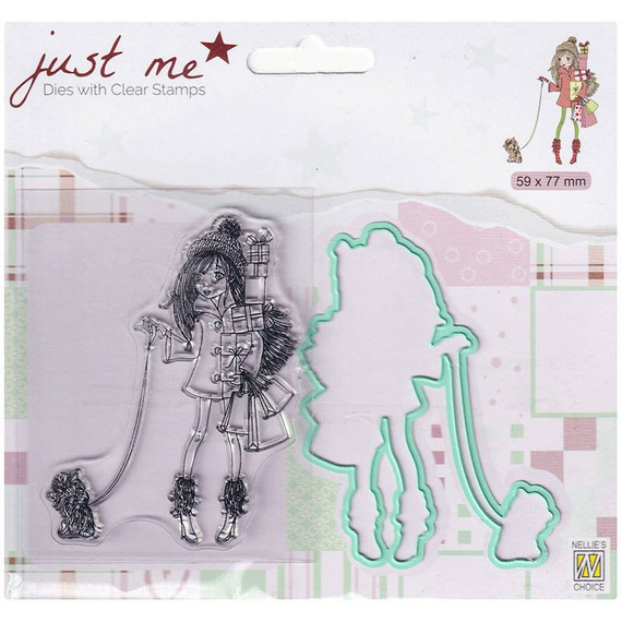 NELLIE'S Stempel mit stanzform Präge Stanzschablone Cutting Die - Weihnachtseinkäufe