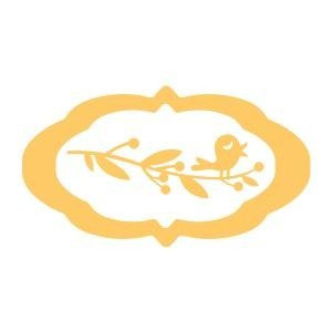 Stanzform Präge Stanzschablone Cutting Die - Couture Creations - 2 Tags &amp; Vogelzweig - Rahmen, Vogel auf Zweig