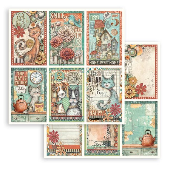 Scrapbooking Papier Set 30x30 - Furry Friends  - Stamperia