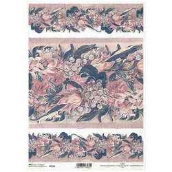 ITD Reispapier Decoupage Bastelpapier, Schwertlilien R1716 