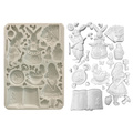 Silikonform Mold Gießen Mould - Alice in Christmas - Stamperia