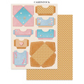 Set aus Junk Journal-Papieren, Aufklebern und Elementen - Candy Christmas - Stamperia