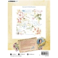 STUDIO LIGHT - Transparenter Stempel -Script & Wildflowers kwiaty Schmetterlinge 